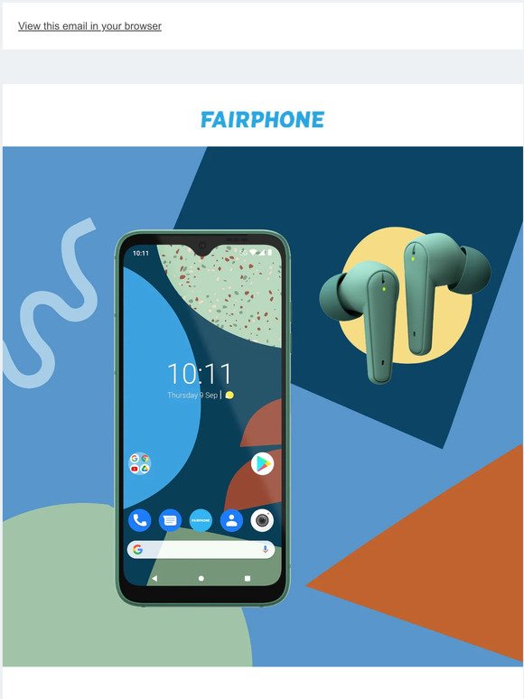 Buying a Fairphone? We'll add free earbuds. 🎶