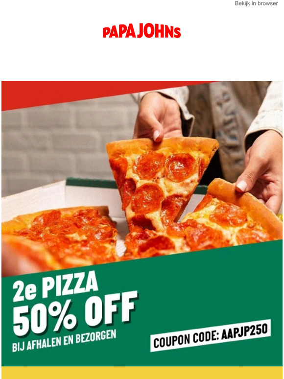 De perfecte vrijdagdeal! 🍕