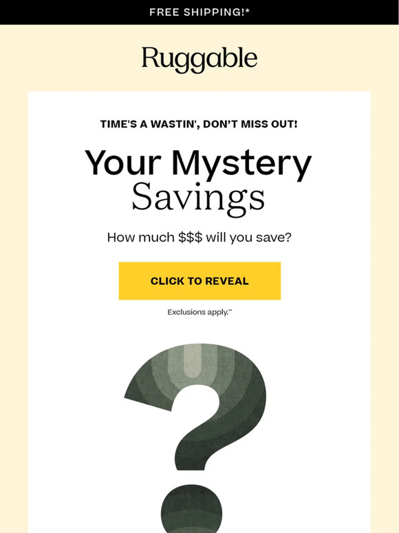 Ruggable Open for Your Mystery Offer Milled