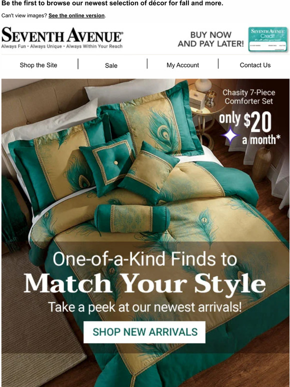 Seventh Avenue EXCLUSIVE! Just For You A Sneak Peek at our Latest