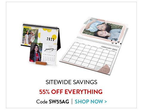 Sitewide Savings!  55 percent off everything. Use code SW55AG. Click to shop now