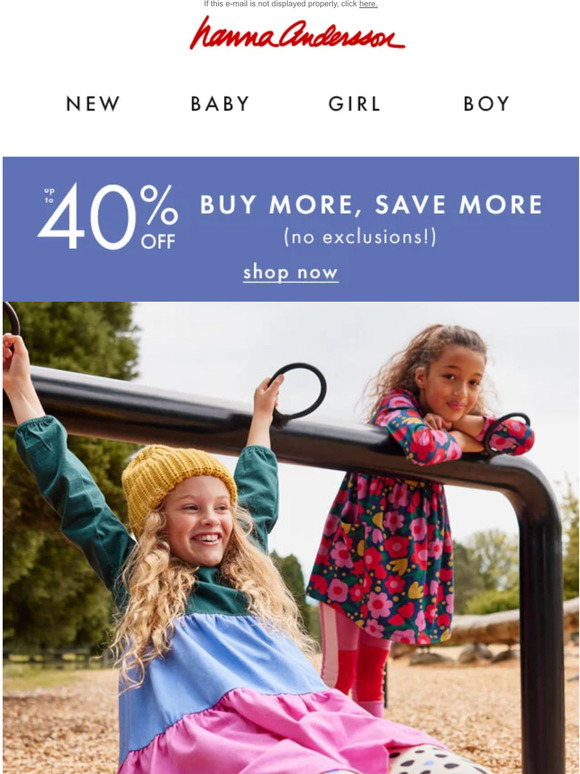 Hanna Andersson Email Newsletters Shop Sales, Discounts, and Coupon Codes