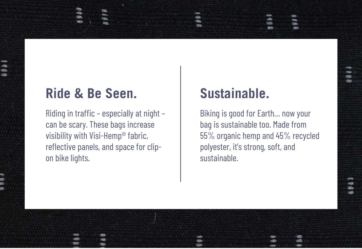 Ride & Be Seen. Sustainable.