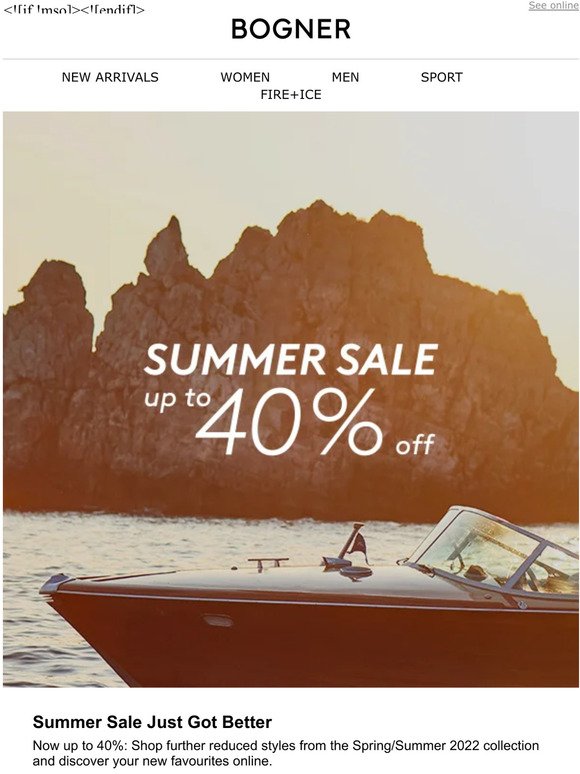 SUMMER SALE | Now Up To 40% Off