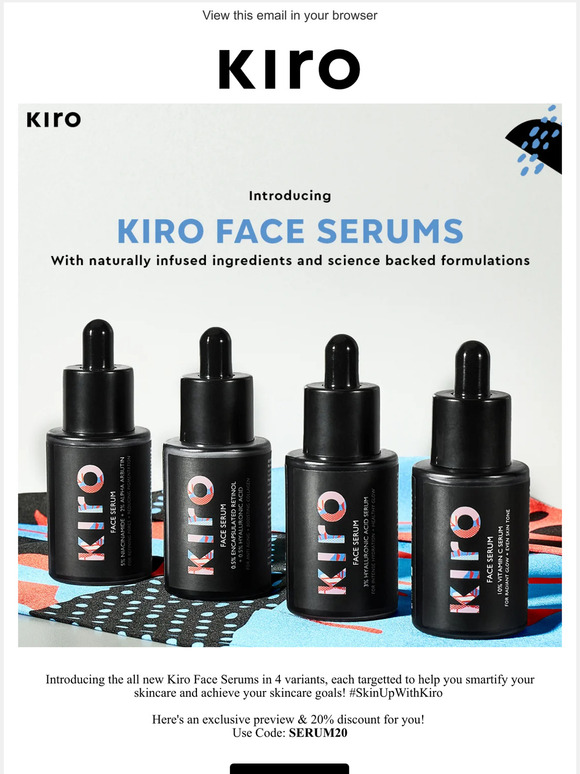 ✨ Introducing KIRO Face Serums | Grab Exclusive 20% off, 13th-15th Aug only! ✨