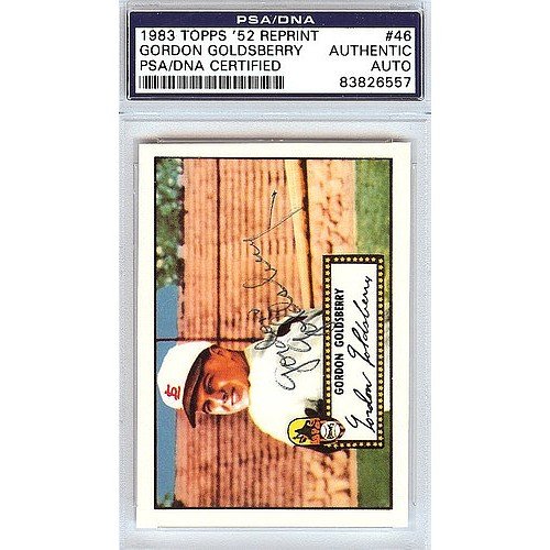 Gordon Goldsberry Autographed Signed 1952 Topps Reprint Card #46 St. Louis Browns PSA/DNA