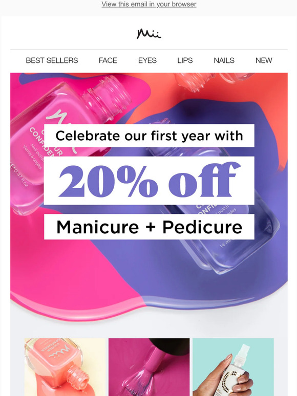 FINAL CALL for 20% off Mani & Pedi 🎁