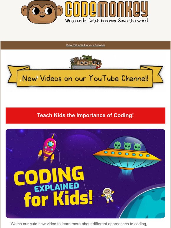 CodeMonkey: New Video ⏯️ Coding explained for Kids! | Milled