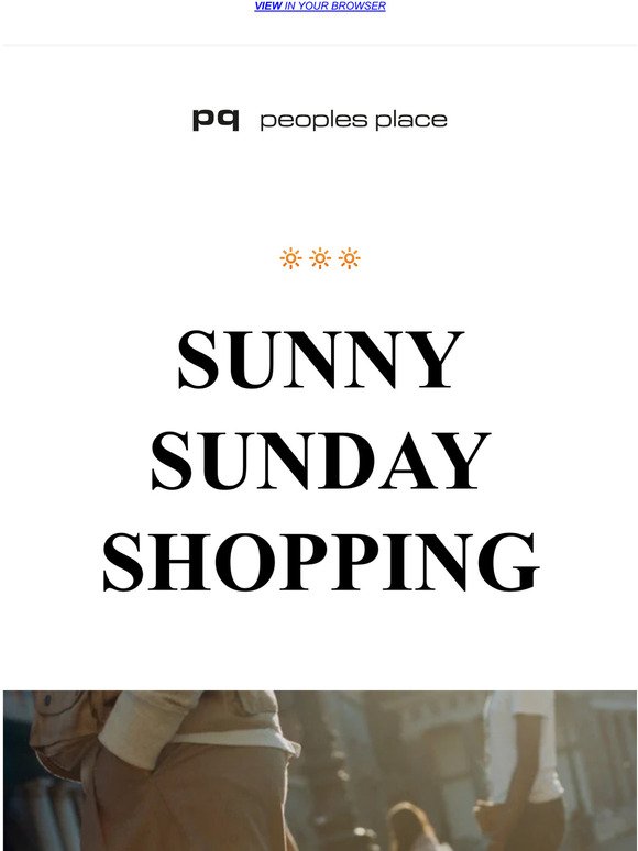 ☀️ Sunny Sunday Shopping ☀️