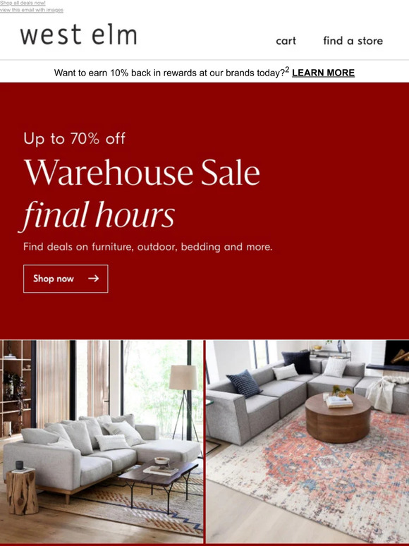 West Elm Email Newsletters Shop Sales, Discounts, and Coupon Codes