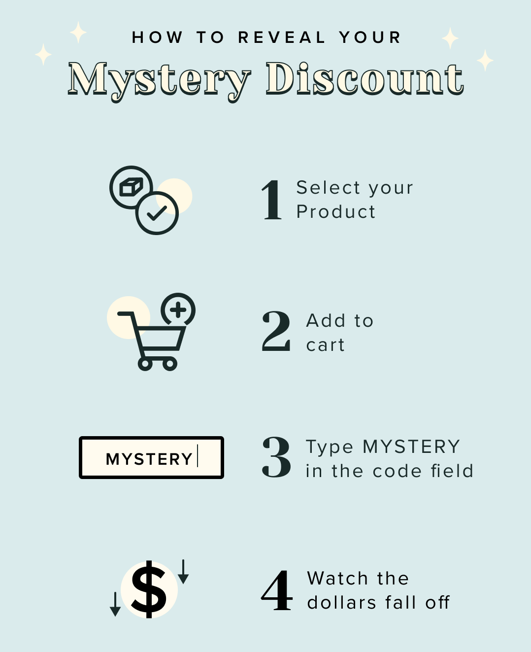 How to reveal your mystery discount