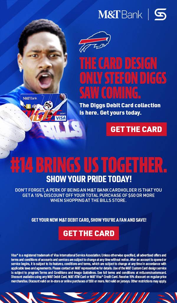 The Buffalo Bills: The Diggs Debit Card collection is here at M&T