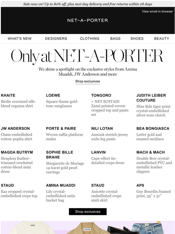 NetAPorter Email Newsletters Shop Sales, Discounts, and Coupon Codes