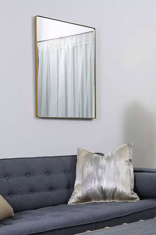 Rounded Rectangular Wall Mirror by Varaluz.
