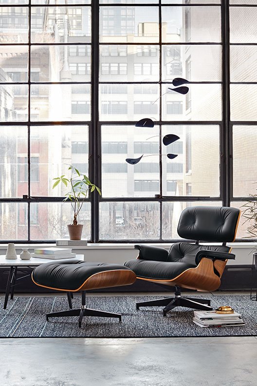 Eames® Lounge Chair with Ottoman by Herman Miller®.