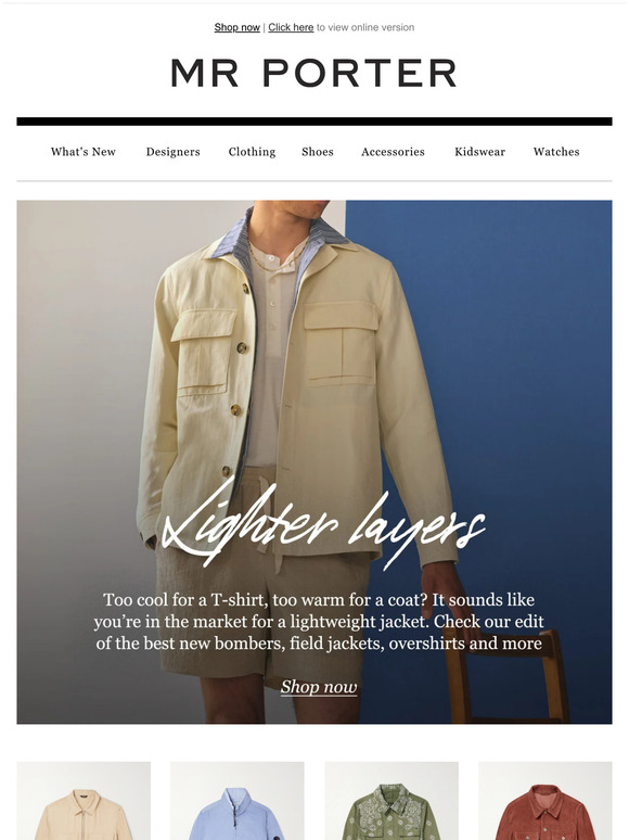 Mr Porter Email Newsletters: Shop Sales, Discounts, and Coupon Codes