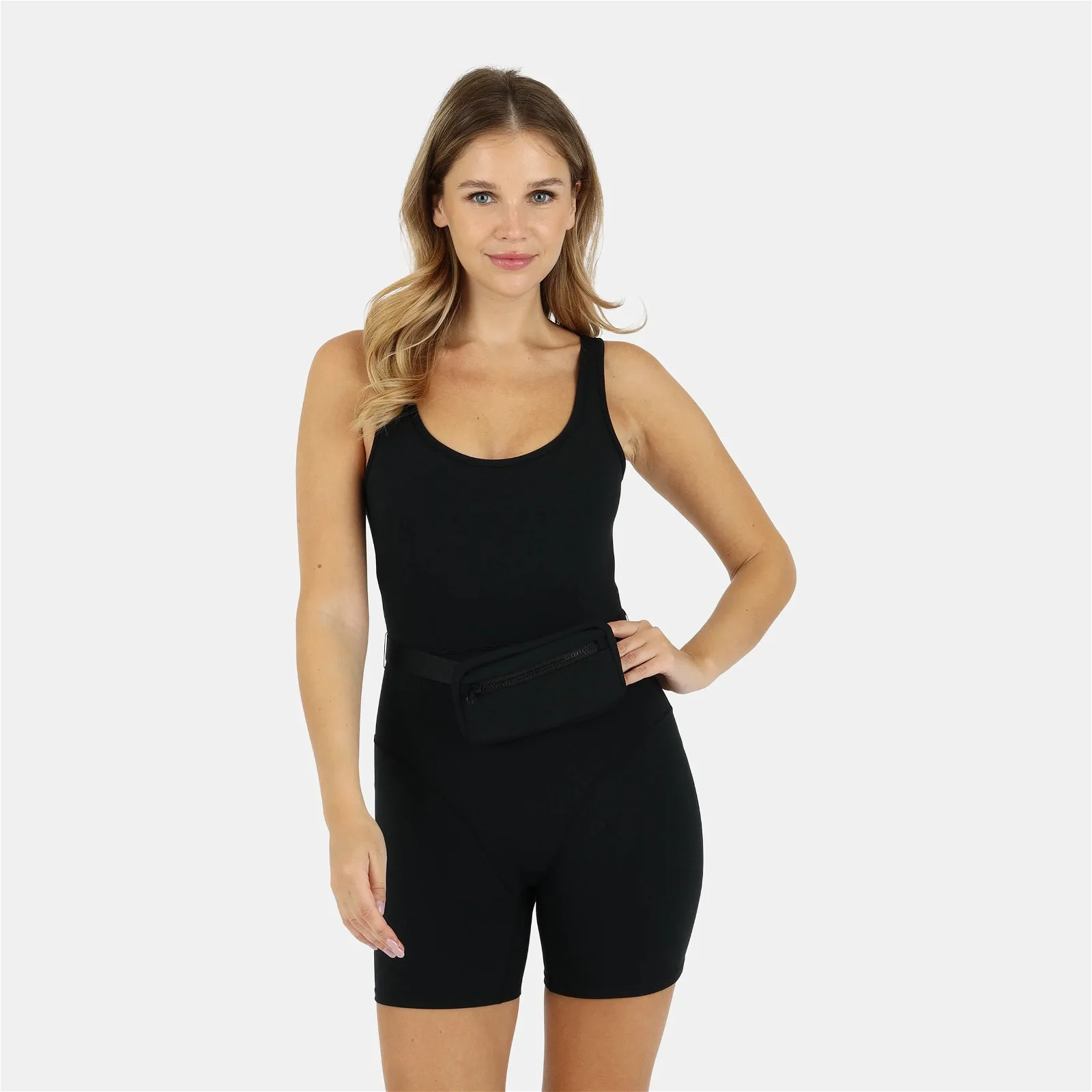 Image of All the Curves Jumper with Fanny Pack - Black