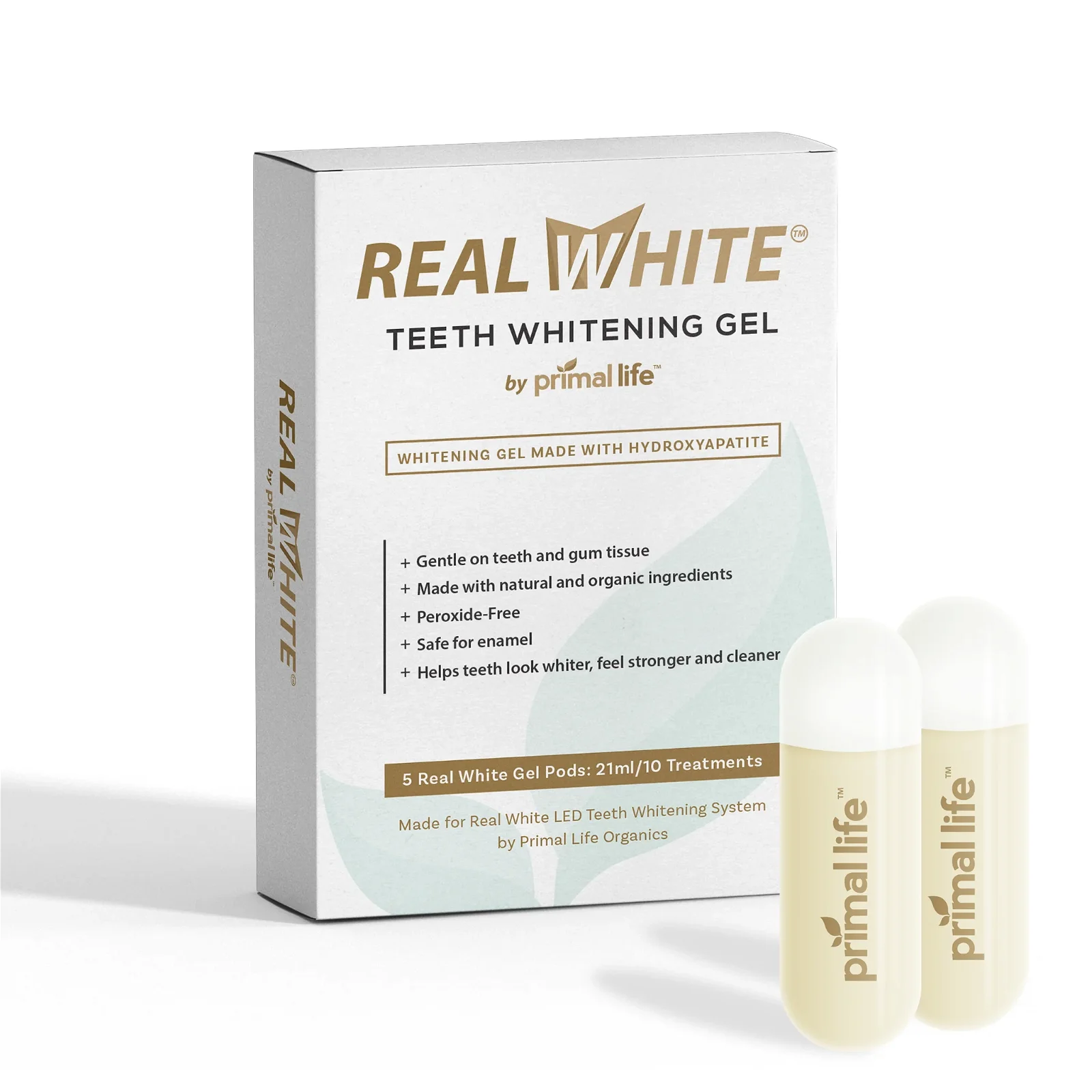 Image of Teeth Whitening Gel Pods- 10 Treatments with Hydroxyapatite