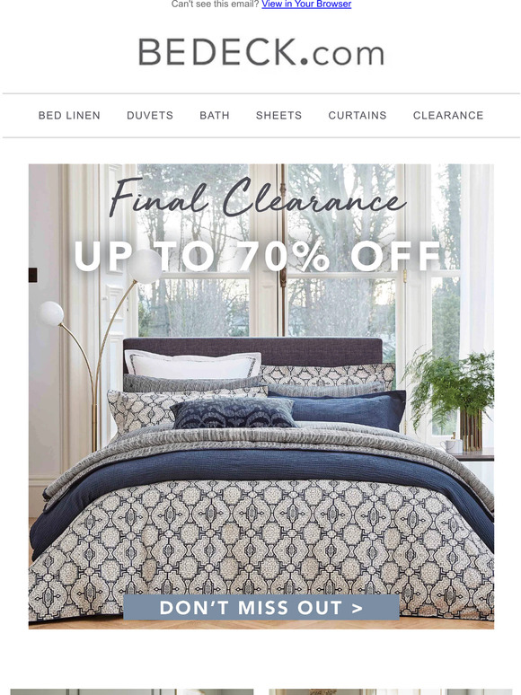 Final Day Of FINAL CLEARANCE! Shop Now!