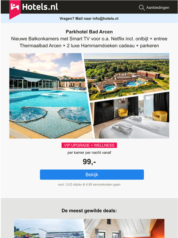 VIP deal: Hotel Bad Arcen + Thermaalbad