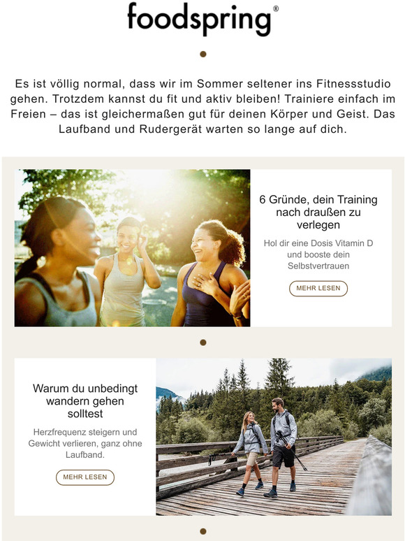 6 gute Gründe, draußen zu trainieren