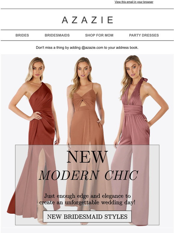 Azazie: 🚨NEW TREND ALERT: MODERN CHIC | Milled