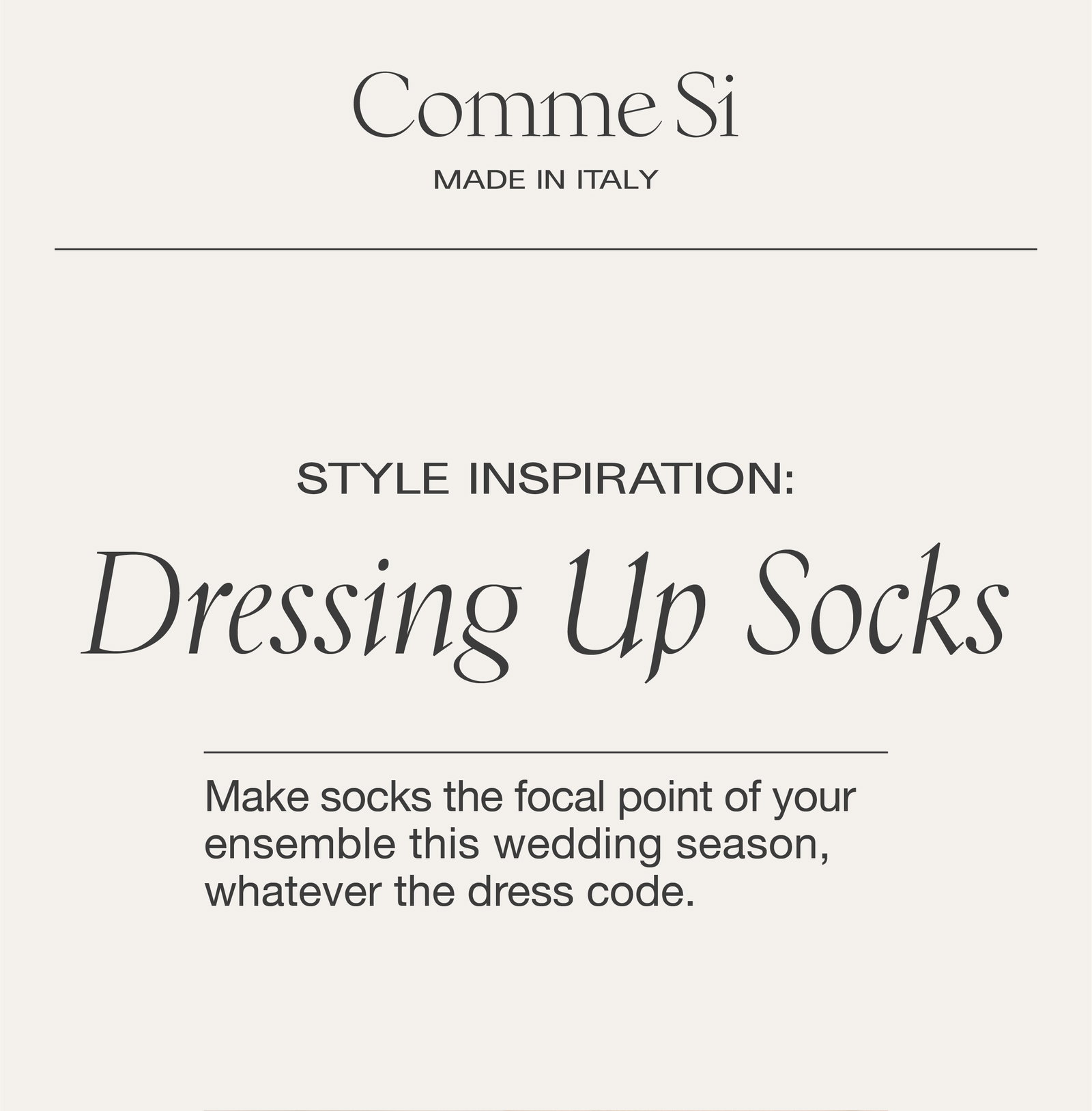 Style Inspiration: Dressing up socks