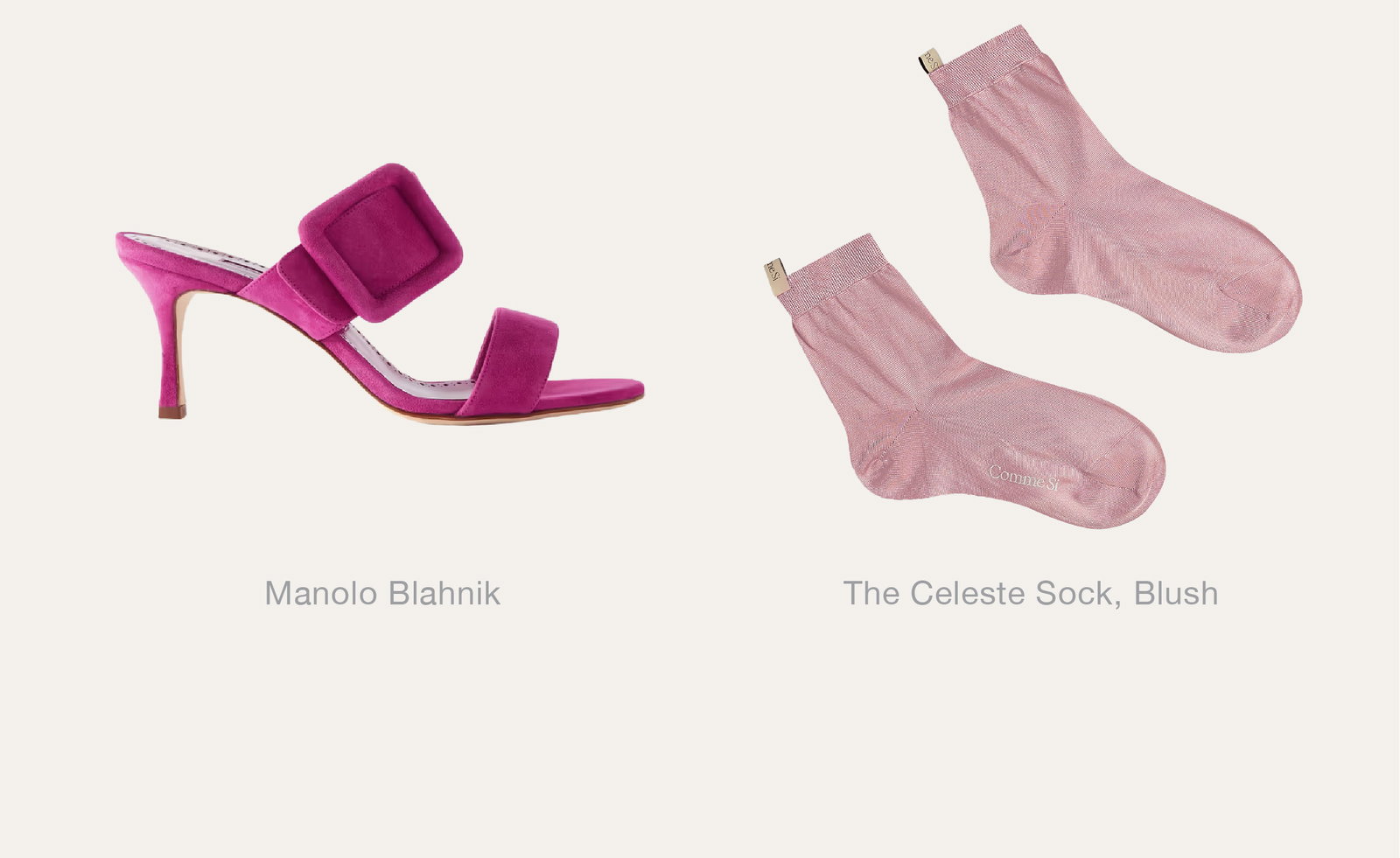 The Celeste Sock, Blush