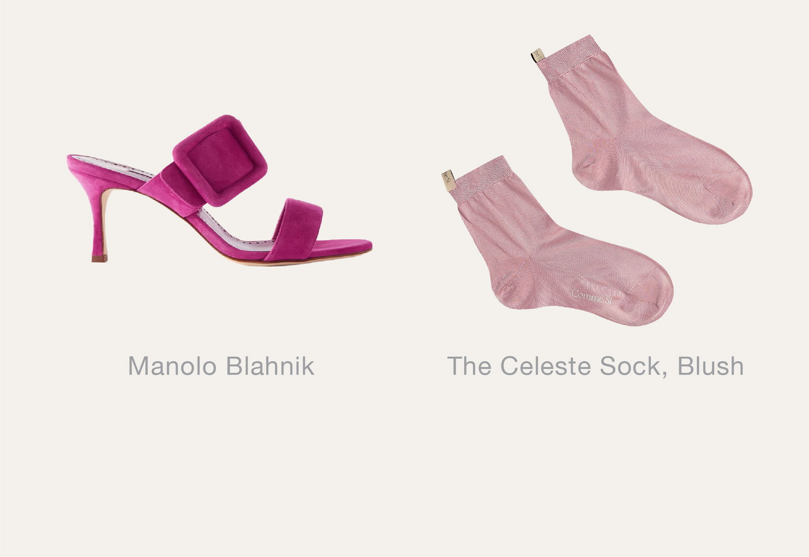 The Celeste Sock, Blush