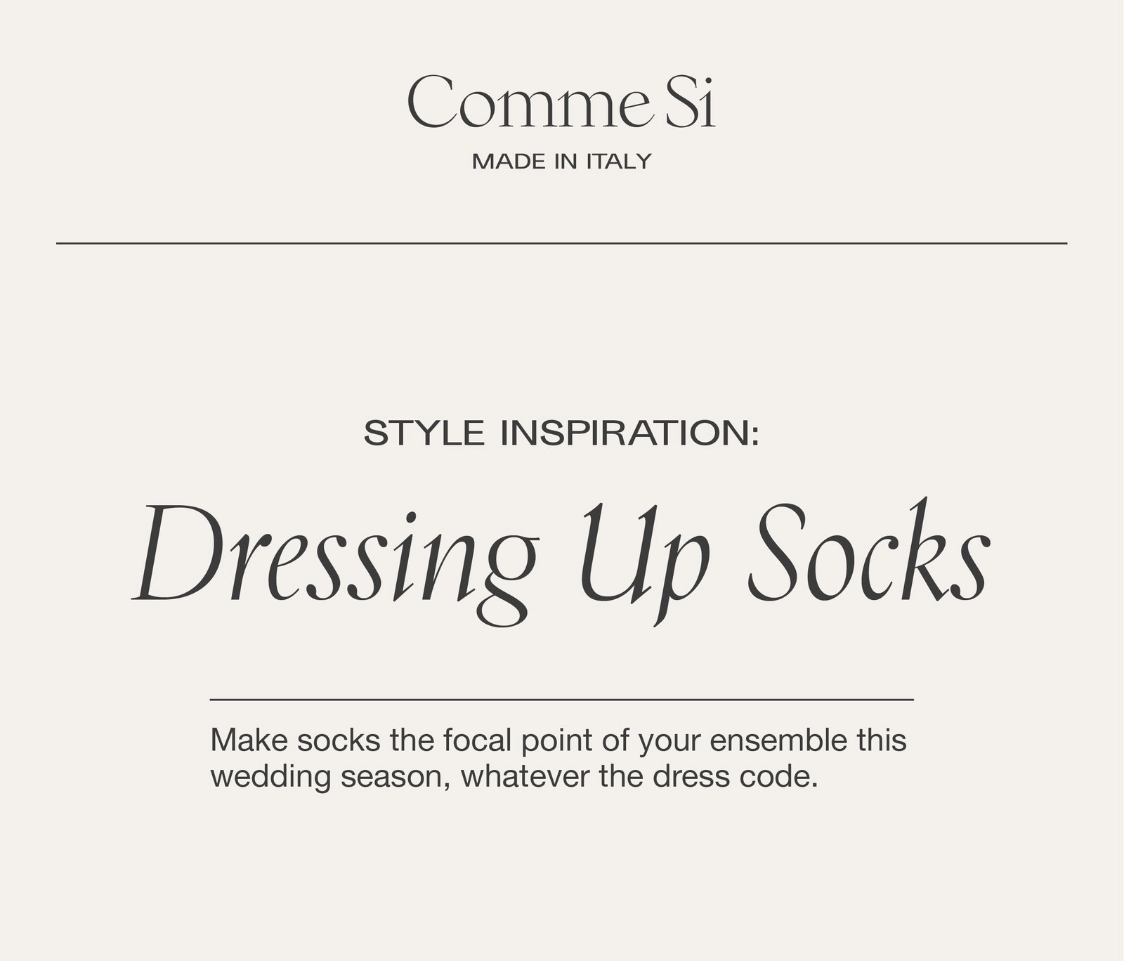 Style Inspiration: Dressing up socks