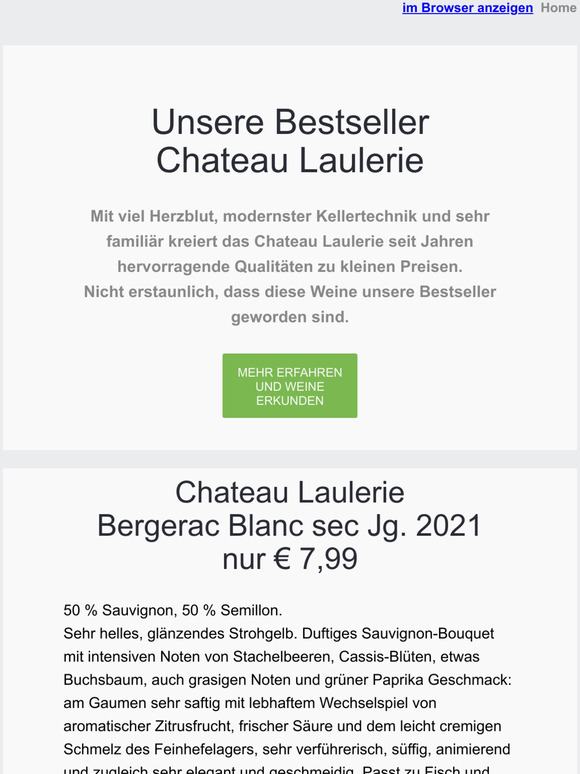 Laulerie Blanc - erfrischender Sommerwein