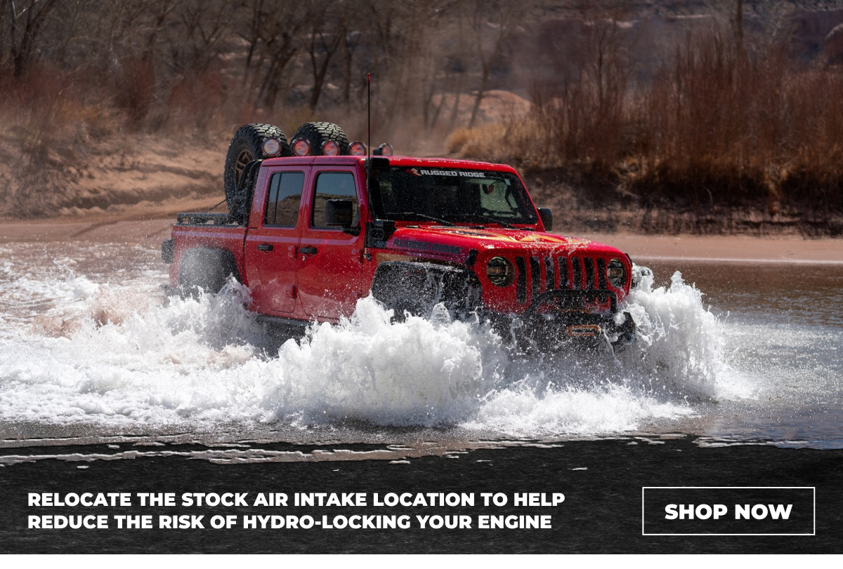 Relocate The Stock Air Intake Location To Help Reduce The Risk of Hydro-locking Your Engine