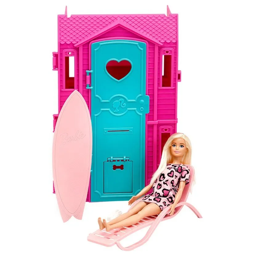Barbie Studio de Surf Vestido Rosa Claro - Fun Divirta-se