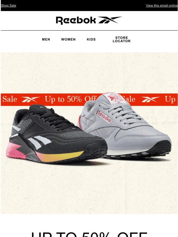 Reebok: Get up to 50% off right now | Milled
