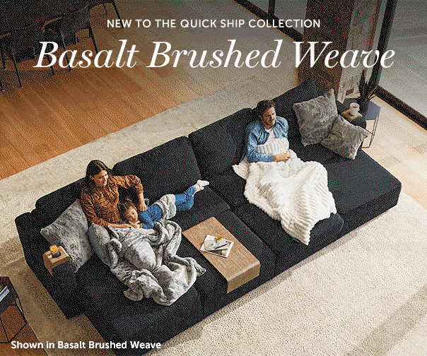 New To the Quick Ship Collection | Basalt Brushed Weave