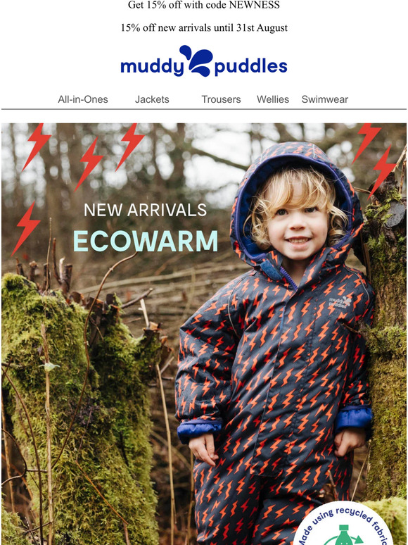 Muddy Puddles: Just in! NEW Scampsuit and EcoWarm Puddlesuits | Milled