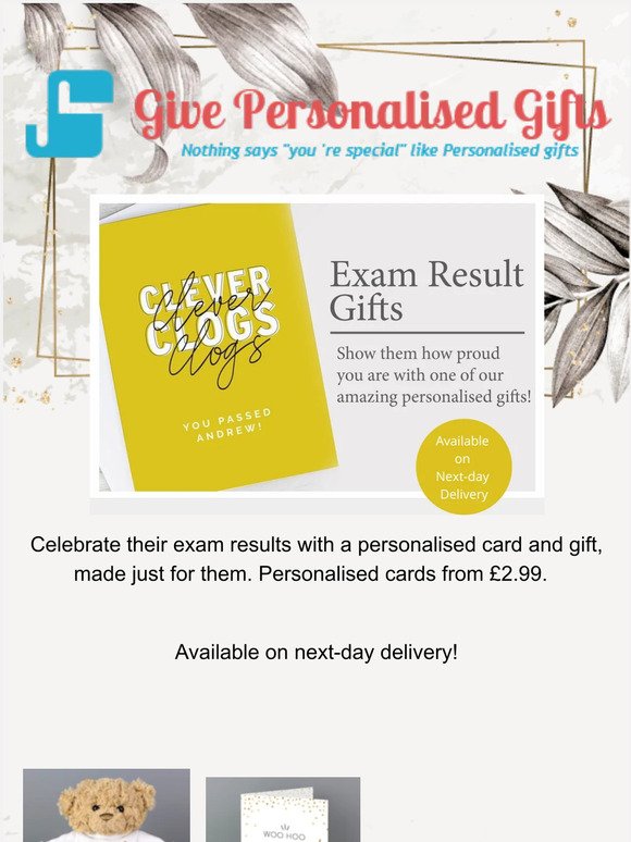 Exam results Gifts