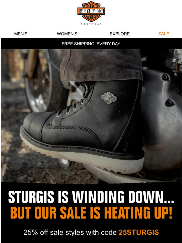 Sturgis is over 😥. But our sale is still 🔥!