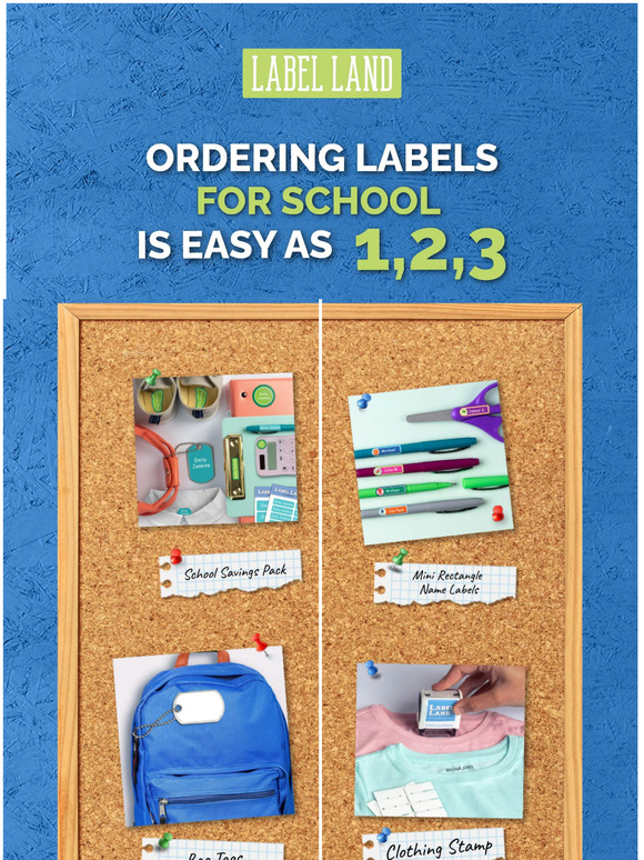 It's that time of year again - order your Back-To-School labels now! 🍎 ✏️