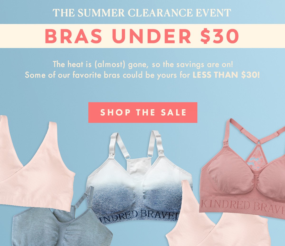The Summer Clearance Event: Bras Under $30