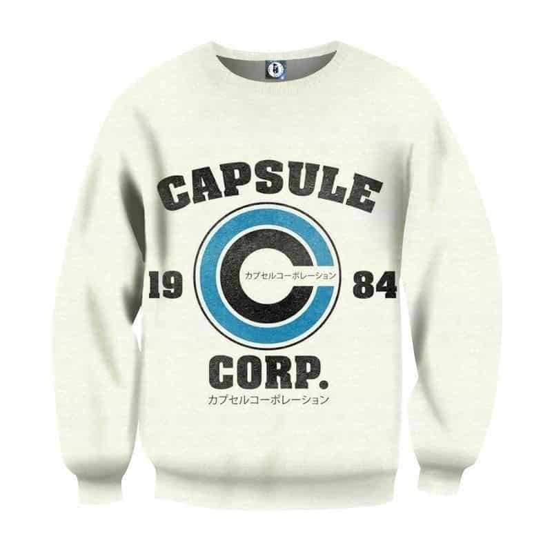 Dragon Ball Capsule Corp Logo Industrial Style Sweatshirt