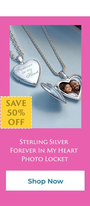 Sterling Silver Forever In My Heart Locket