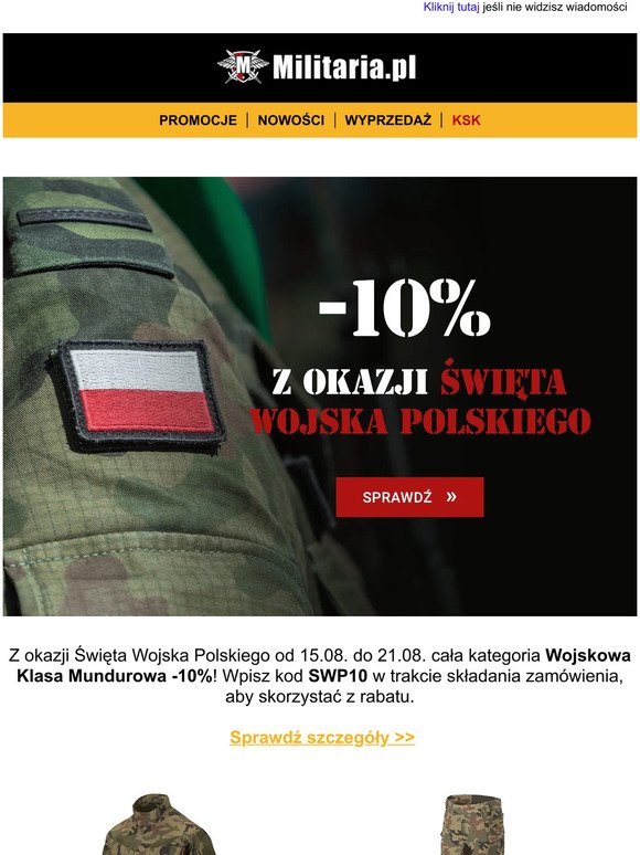 📣 Wojskowa Klasa Mundurowa -10%