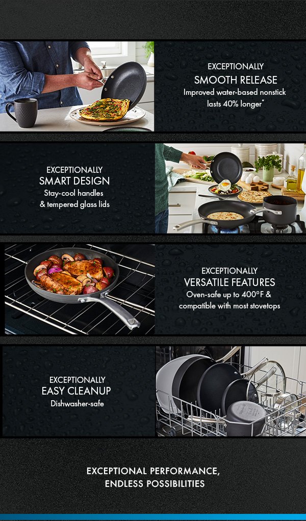 Select by Calphalon with AquaShield Nonstick 10pc Cookware Set