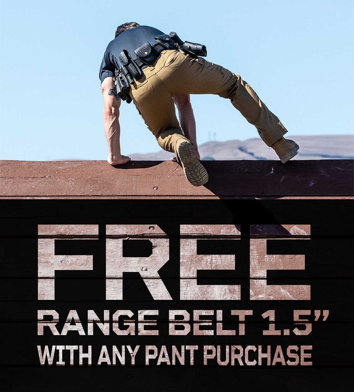 Free Range Belt 1.5" with any pant purchase
