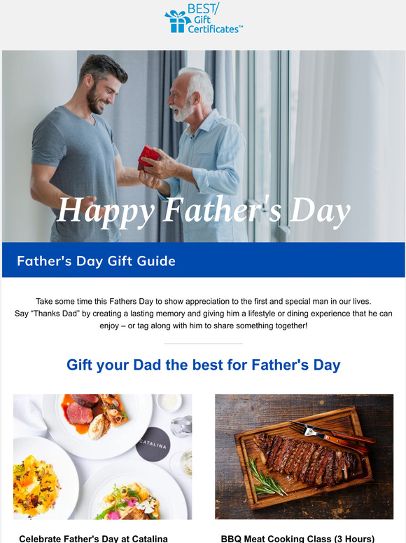 Hi there, Shop Our Father’s Day Experiences Gift Guide