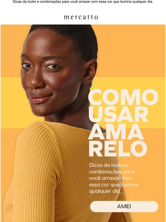 Como usar amarelo. 💛
