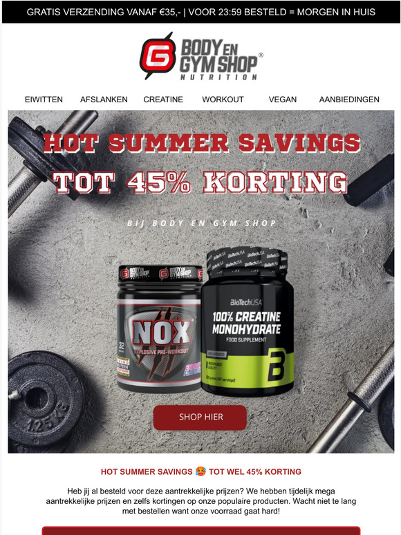Hot SUMMER SAVINGS 🥵 Tot wel 45% KORTING