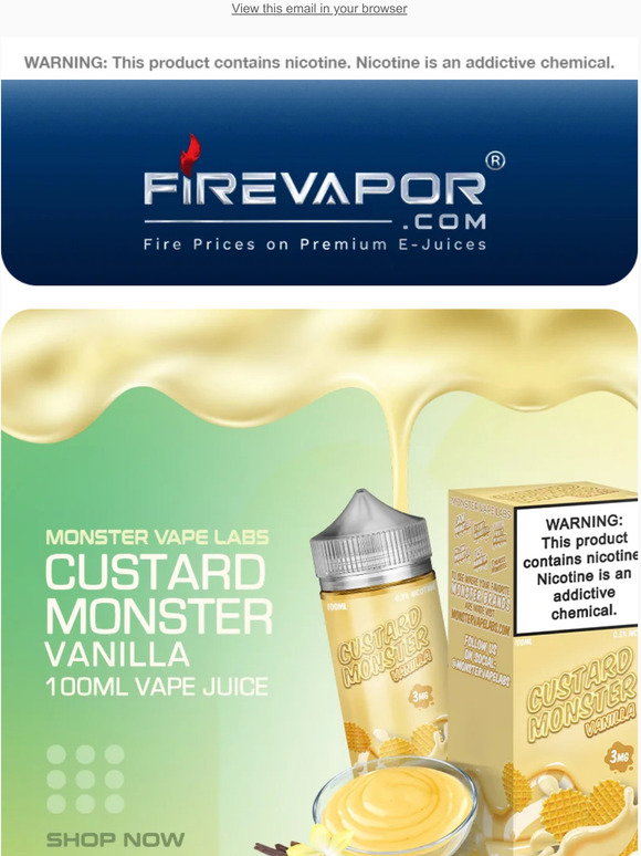custard monster vape juice Discover Monster Vape Labs Vape Juice at The Vape Store Canada main image 0
