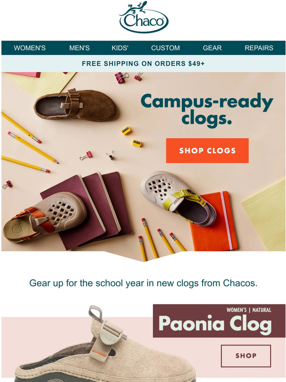 Chaco Campus ready clogs are here Milled